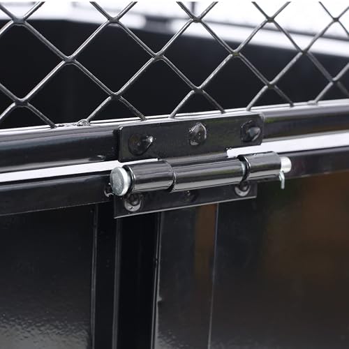 ATV Trailer Steel Dump Cart, 750lbs 22 Cubic Feet Utility Trailer with Removable Sides J8868