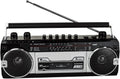 Black Retro Bluetooth Boombox Radio Cassette Player Recorder E785