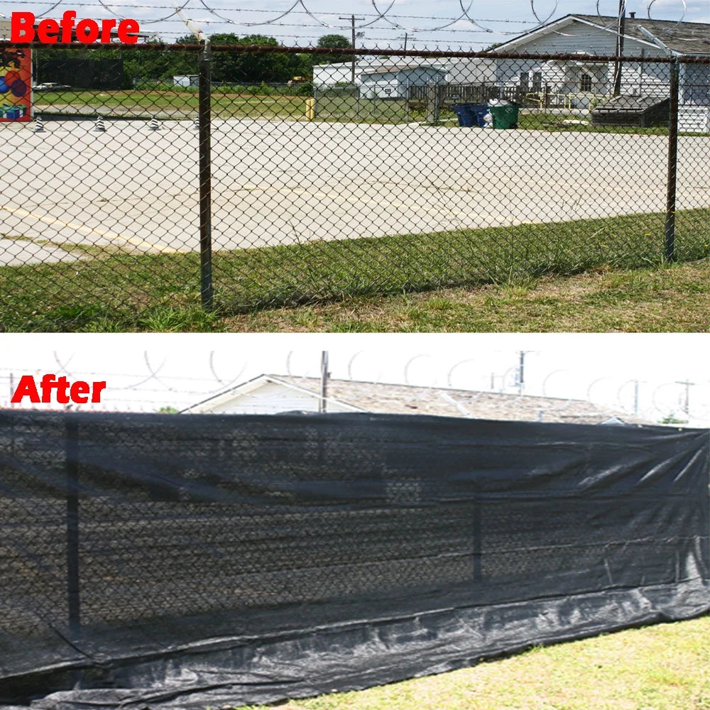 Green 10 ft. x 26 ft. 7 oz Privacy Fence Screen D315