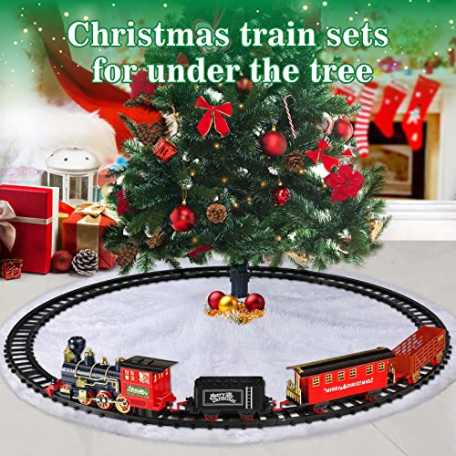 Train Set with Steam, Light and Sounds, Electric Train Toy W16886