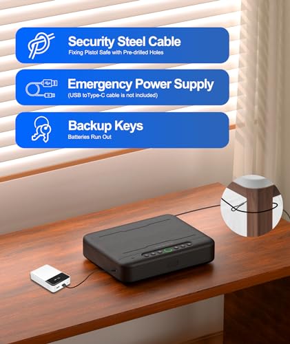 Biometric Gun Safe with Fingerprint or Keypad I22407