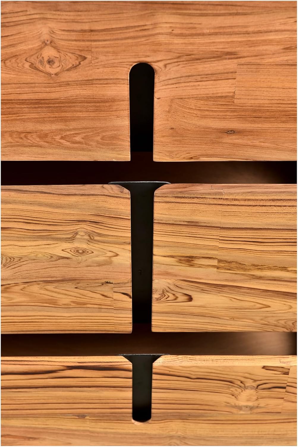 6 Drawers Solid Mango Wood Dresser Light Brown L3904