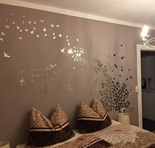 Silver Right M 98X51in Tree Wall Stickers C2064