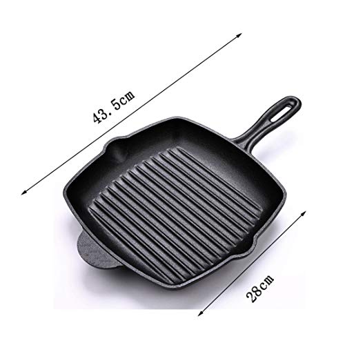 10.5 Inch Square Cast Iron Grill Pan H927