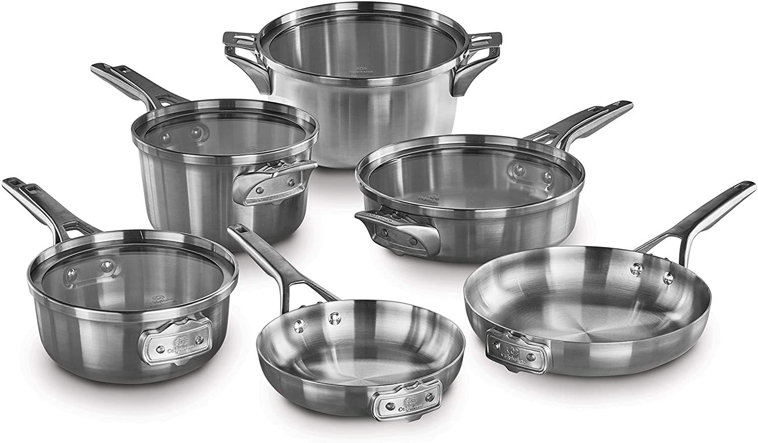10-Piece Stainless Steel Cookware Set F34483