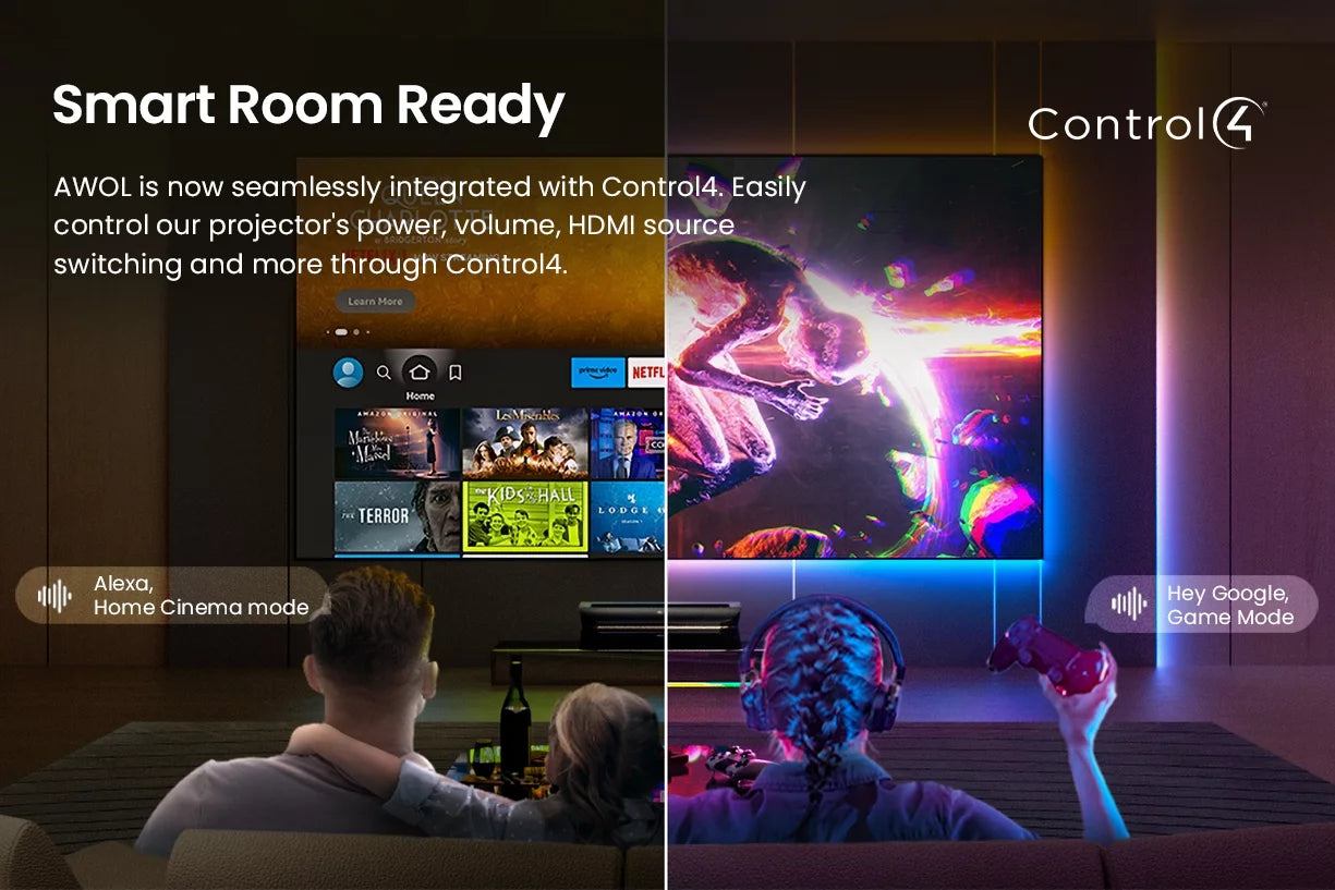 4K UHD Ultra Short Throw Triple Laser Projector with 2600 Peak Lumen M7662