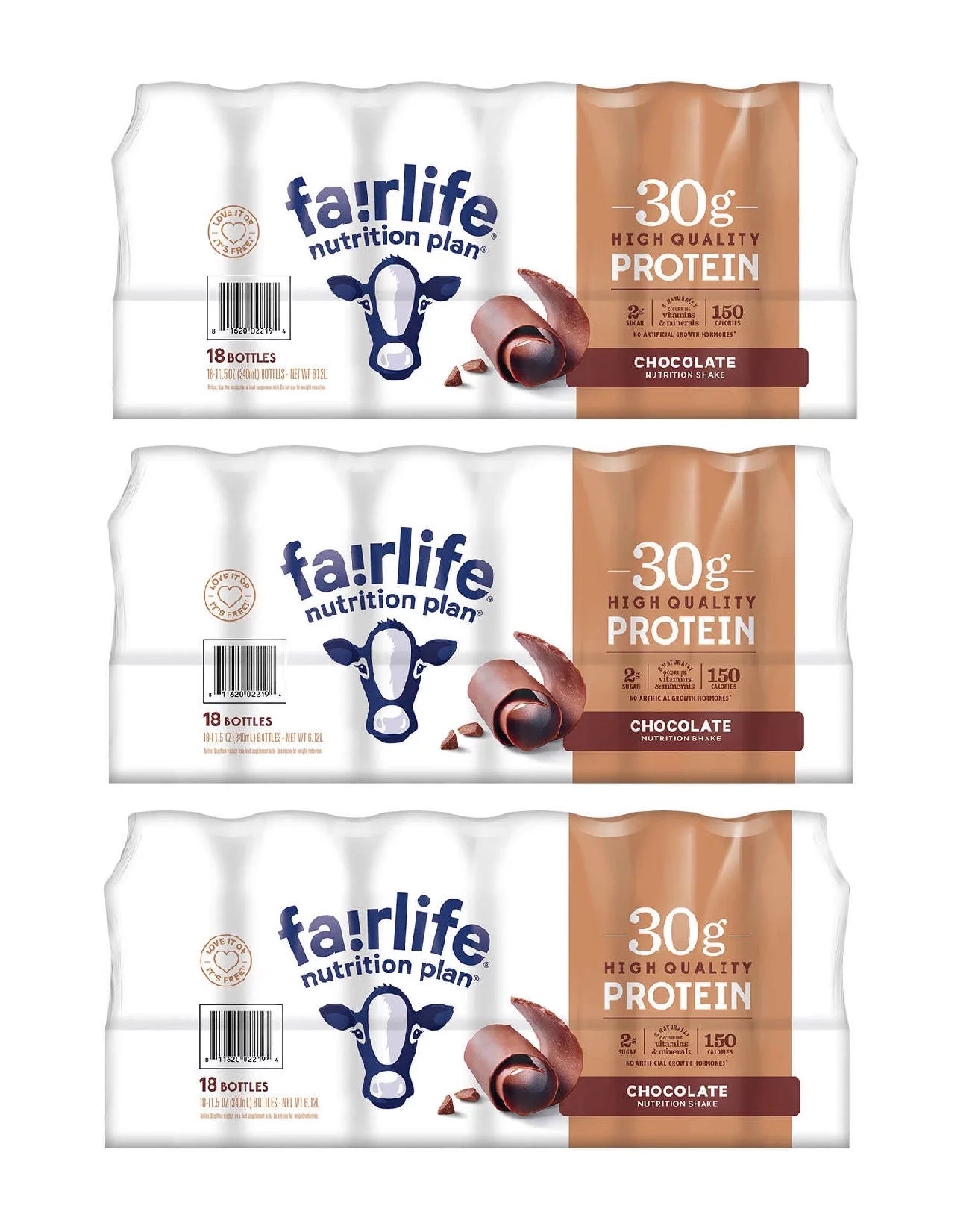 30g Protein Shake, Chocolate, 11.5 fl oz, 18-count B26072
