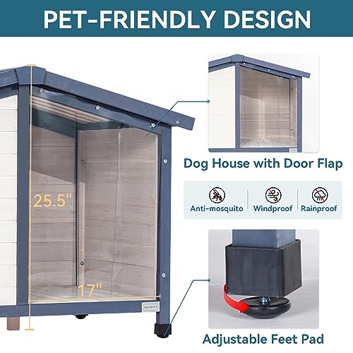 White Small Dog House with PVC Roof F589651