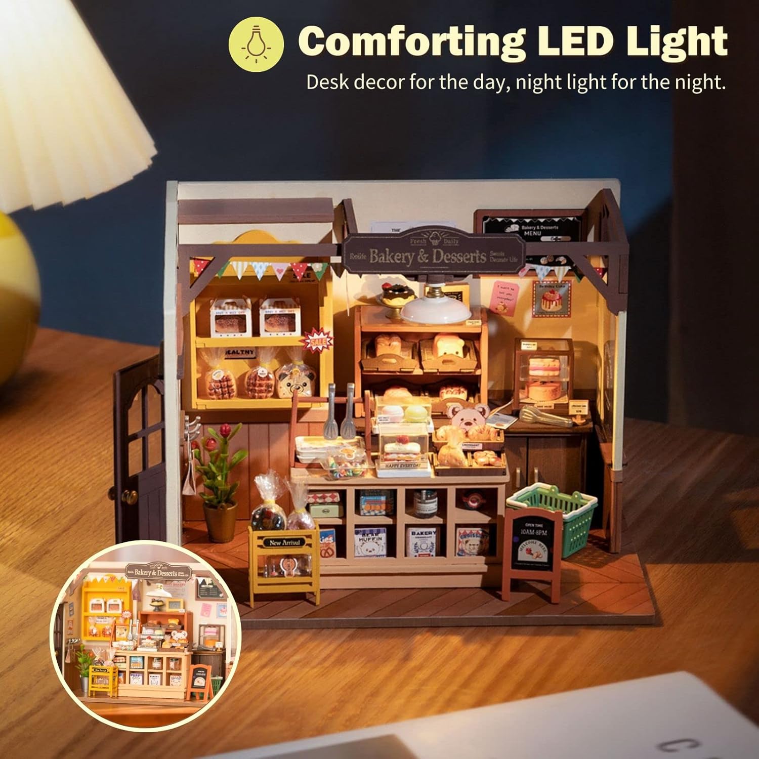 DIY Miniature Doll House Kit with LED A6461