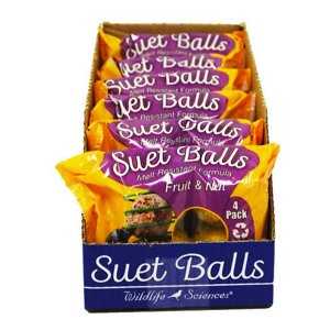 Fruit & Nut Suet Balls Wild Bird Food, 6 count C676