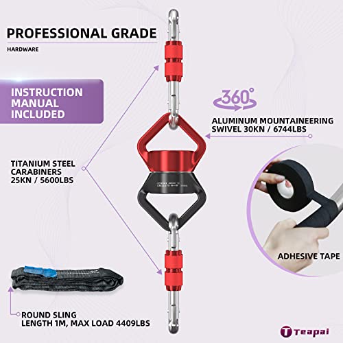 Aerial Hoop Set with Rigging Kit, Tape, Storage Bag C10341