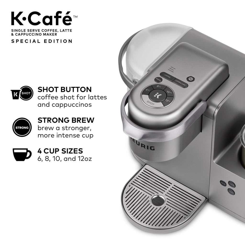 Single Serve K-Cup Pod Coffee, Latte and Cappuccino Maker, Nickel U967