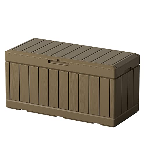 31 Gallon Black Outdoor Storage Box Q76524