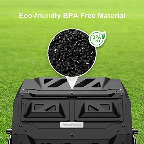 Compost Tumbler Bin Dual Chamber 43 Gallon N79565