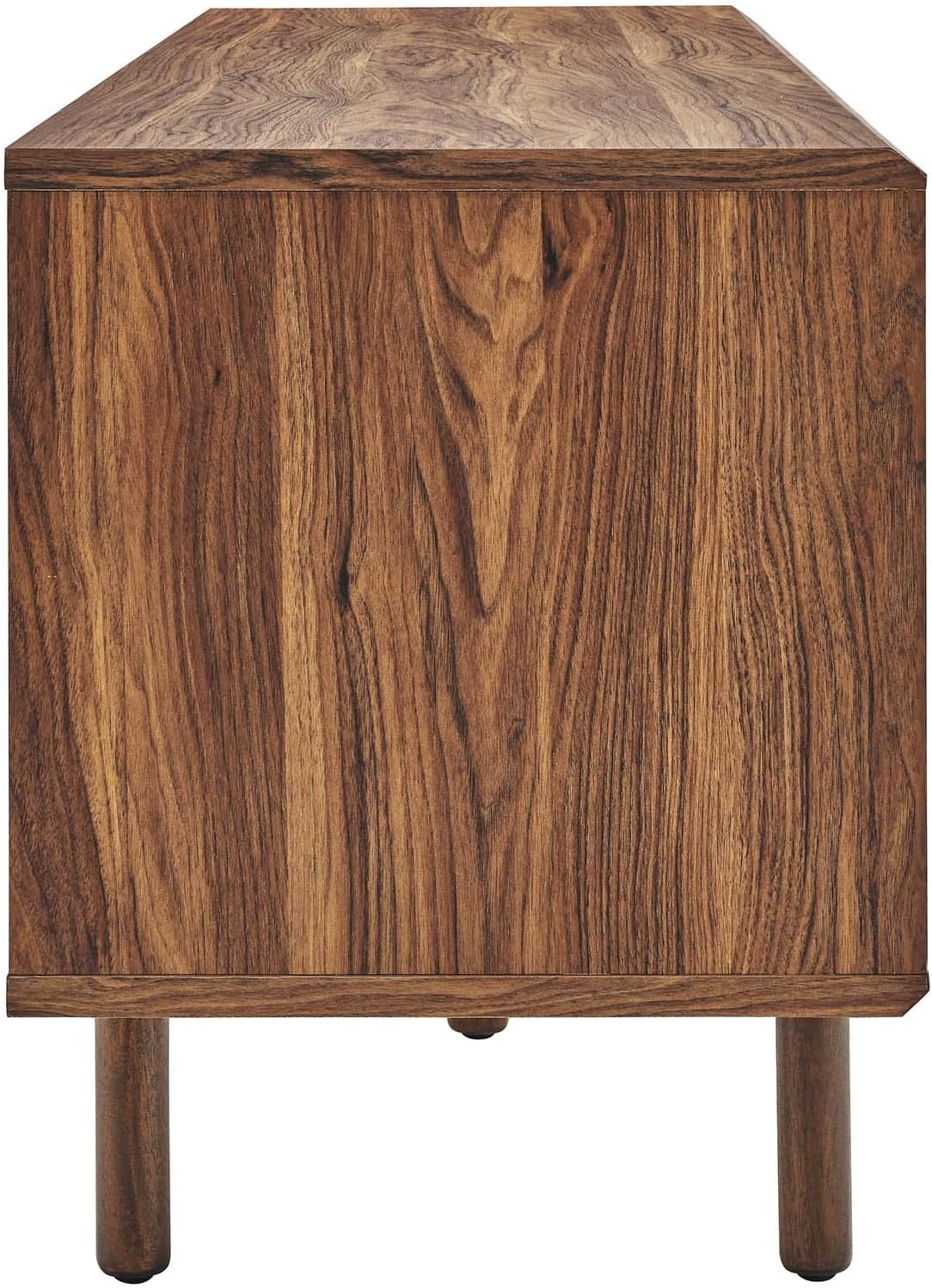 Walnut MDF Particleboard TV and Record Stand U373