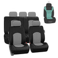 Beige PU Leather Car Seat Cover Full Set Q152