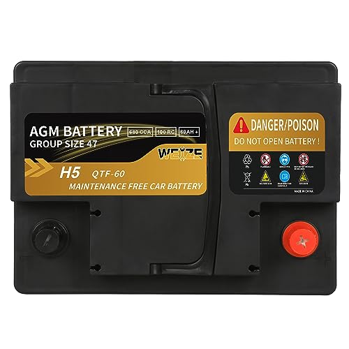 BCI Group 24F AGM Automotive Battery, 120RC, 710CCA J704415