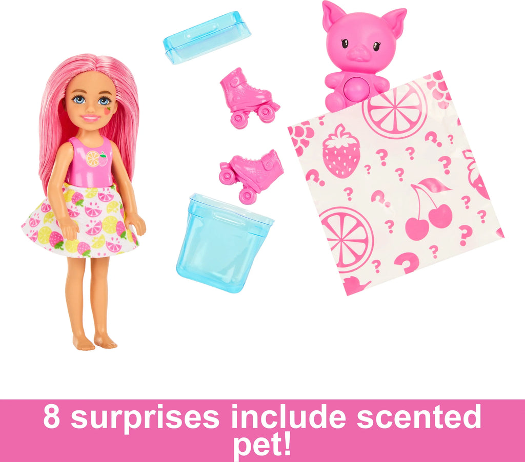 Chelsea Doll with 5 Surprises Including Pop-It Pet, Scent & Color Change K2414
