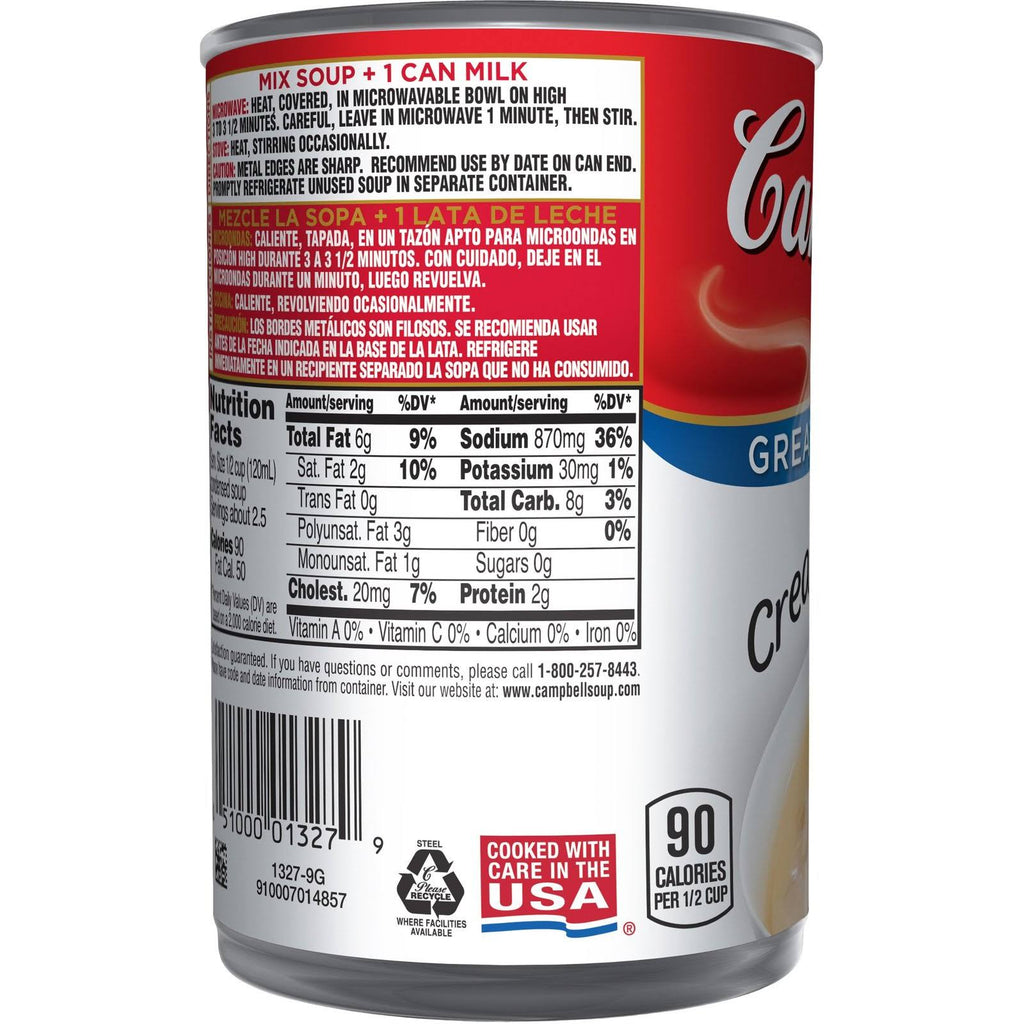 Condensed Cream of Shrimp Soup 10.5 oz. Can Pack of 12 M573