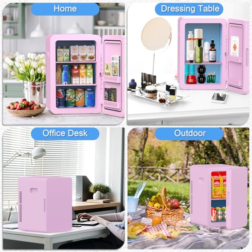 22L Mini Fridge Portable Cooler Warmer Compact Refrigerators with AC/DC Power R508