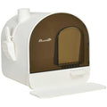 Covered Cat Litter Box with Tray Z3808