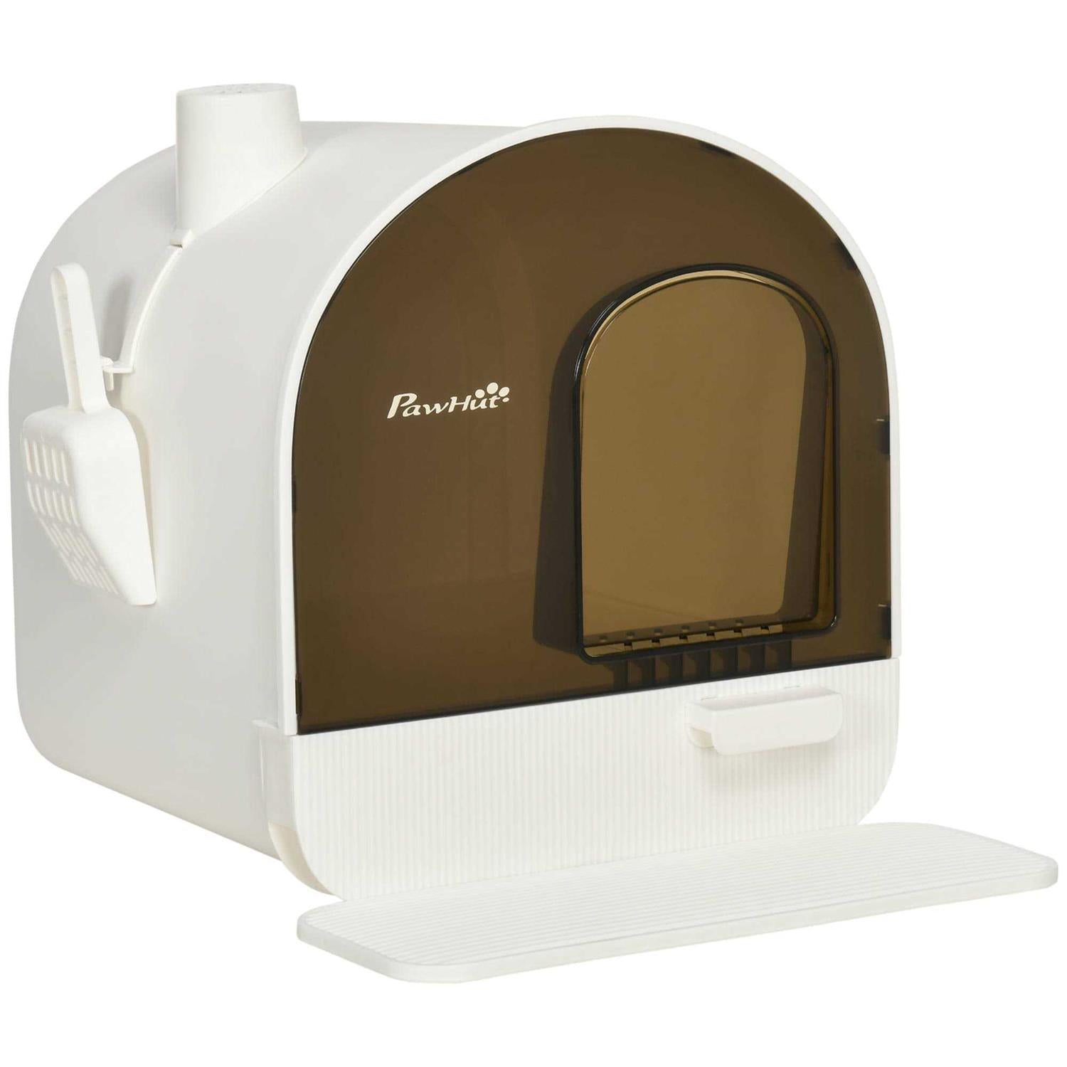 Covered Cat Litter Box with Tray Z3808