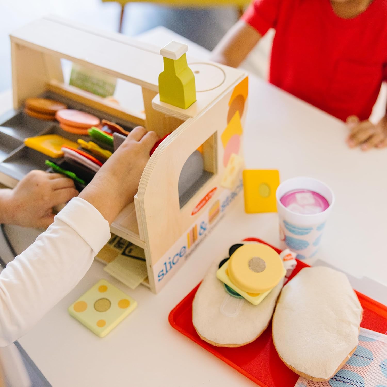 56-Piece Wooden Pretend Play Food Set X3967