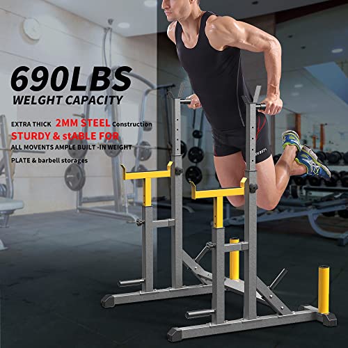 Adjustable Squat Rack Barbell Rack T35585