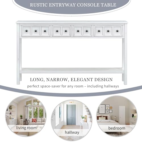 Sideboard Console Table with 2 Drawers and Bottom Shelf S34420