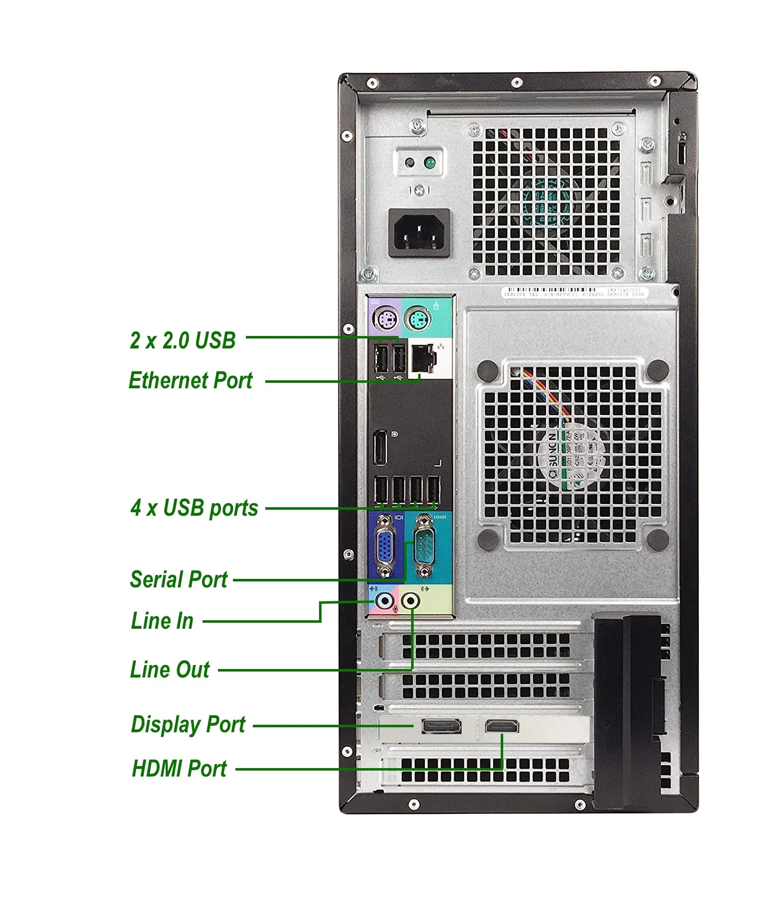 Restored Dell Desktop PC Intel Core i5 16GB Ram 128GB SSD 2TB HDD 20" Monitor NVIDIA GT 1030 WiFi Windows 10 A411052