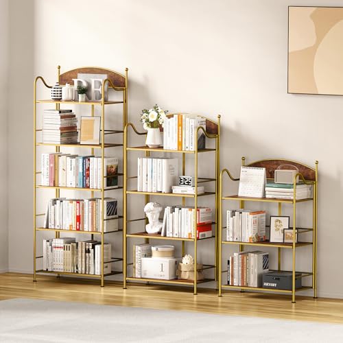 5 Shelf Black Folding Bookcase M54906
