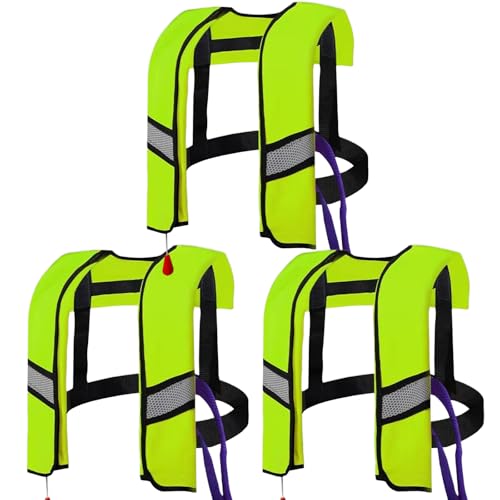 3-Pack Automatic Inflatable Life Jacket with CO2 Inflation T852