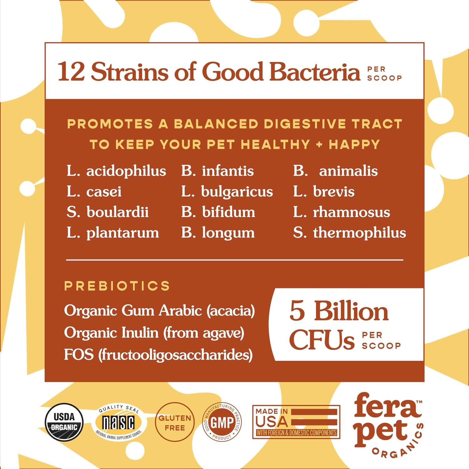 Probiotics with Organic Prebiotics for Dogs & Cats H675512