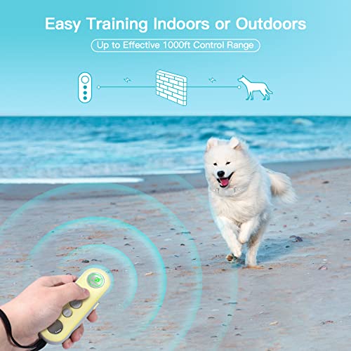 1000ft Waterproof Rechargeable Dog Training Collar with Remote M200