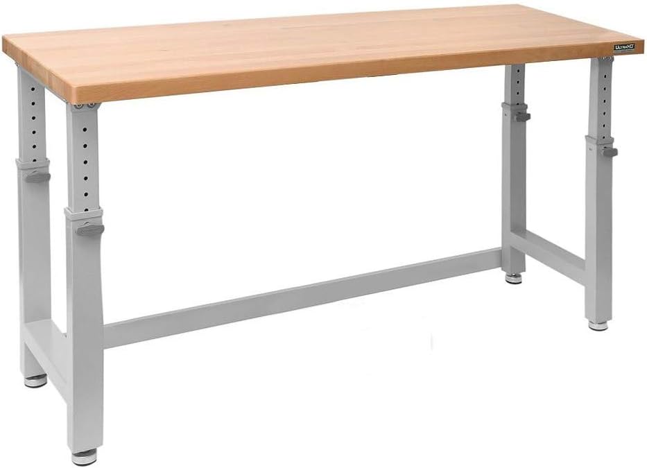 72" W X 25" D Wood Top Height Adjustable Workbench 2000 Lb Capacity H19889