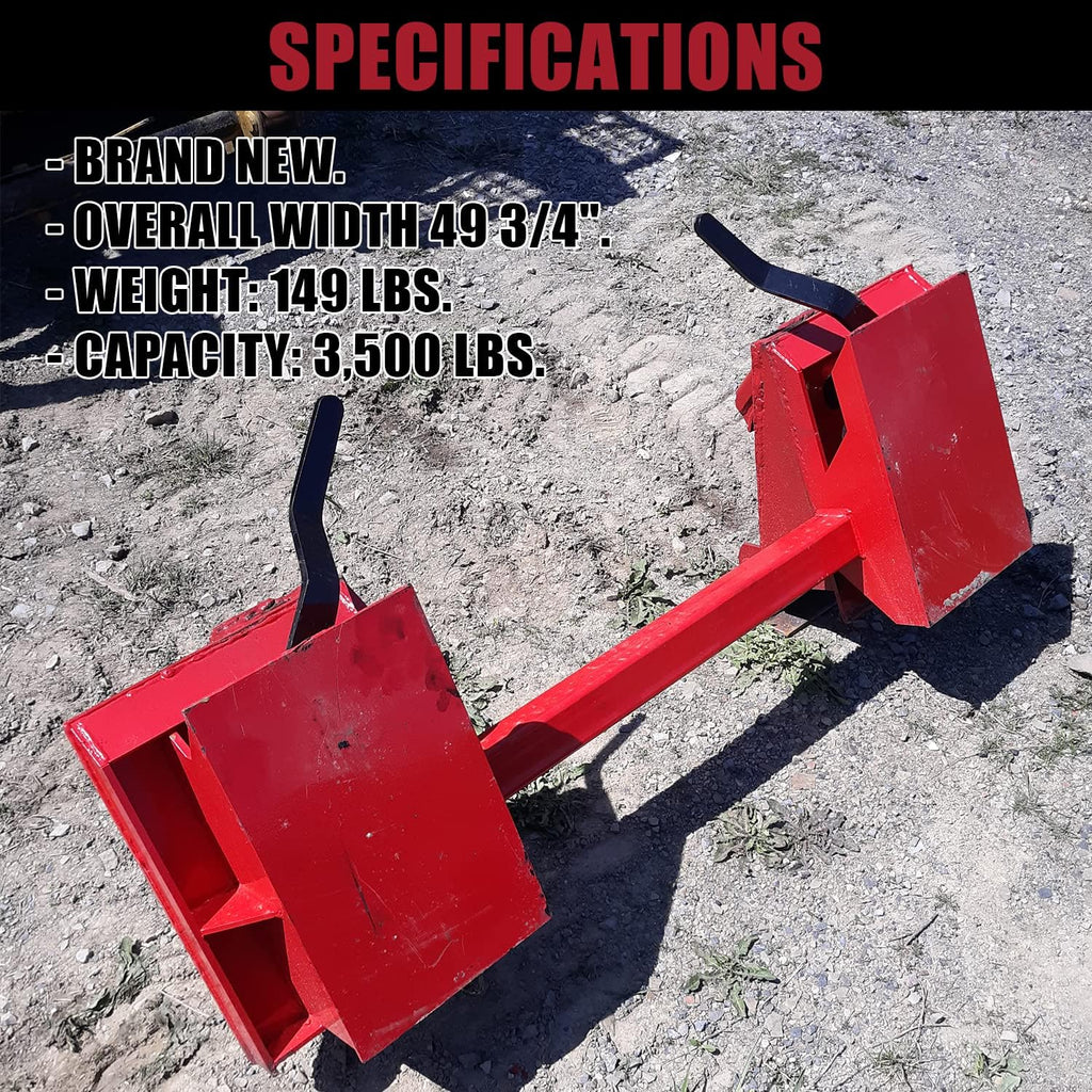 Skid Steer Style Mount Quick Tach Conversion Adapter Plate J1458
