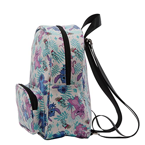 Mini Backpack Purse with Allover Print, 10.5 Inch, Faux Leather C2887