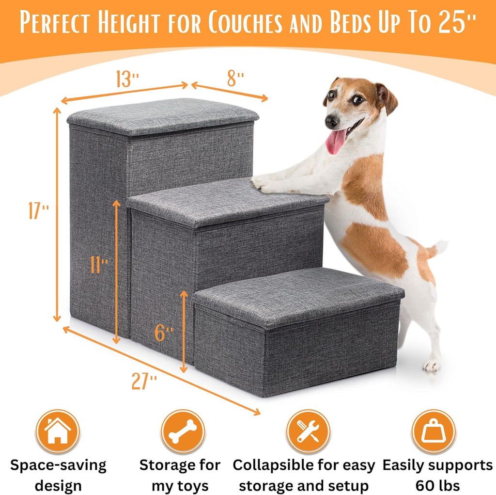 Foldable Dog Steps with Storage G205076