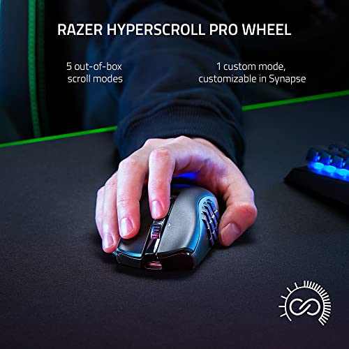 Wireless Gaming Mouse with Interchangeable Side Plate, 20K DPI Optical Sensor, Chroma RGB Lighting W2954