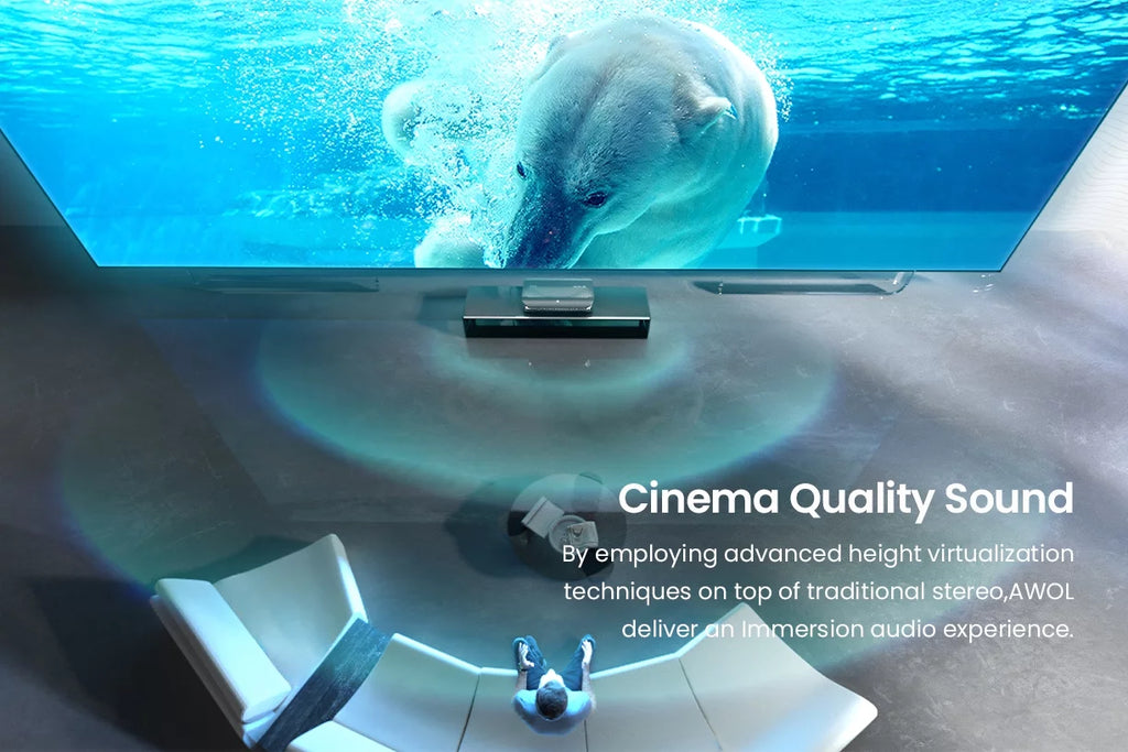 4K UHD Ultra Short Throw Triple Laser Projector with 2600 Peak Lumen M7662