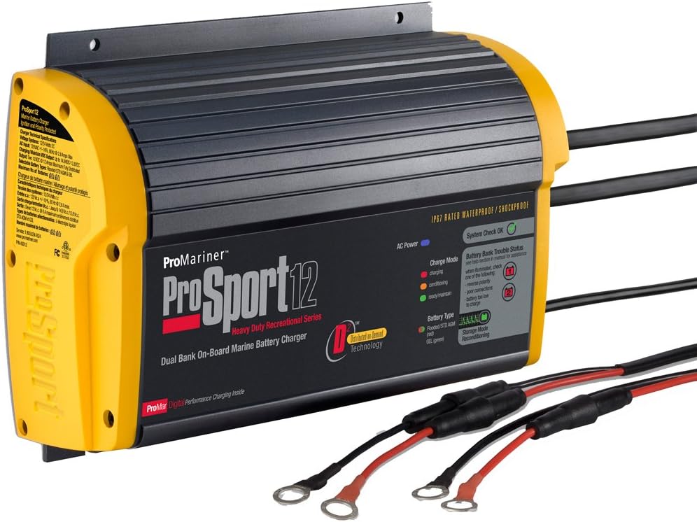 12 Amp 2 Bank On-Board Marine Battery Charger K247