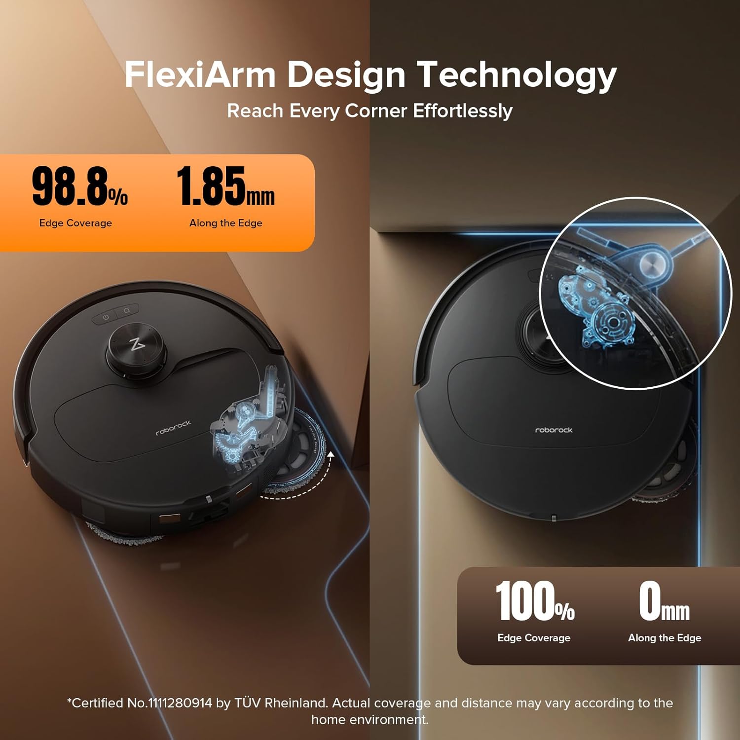 Robot Vacuum and Mop with Multi-Surface Floor Cleaning Solution Q45266