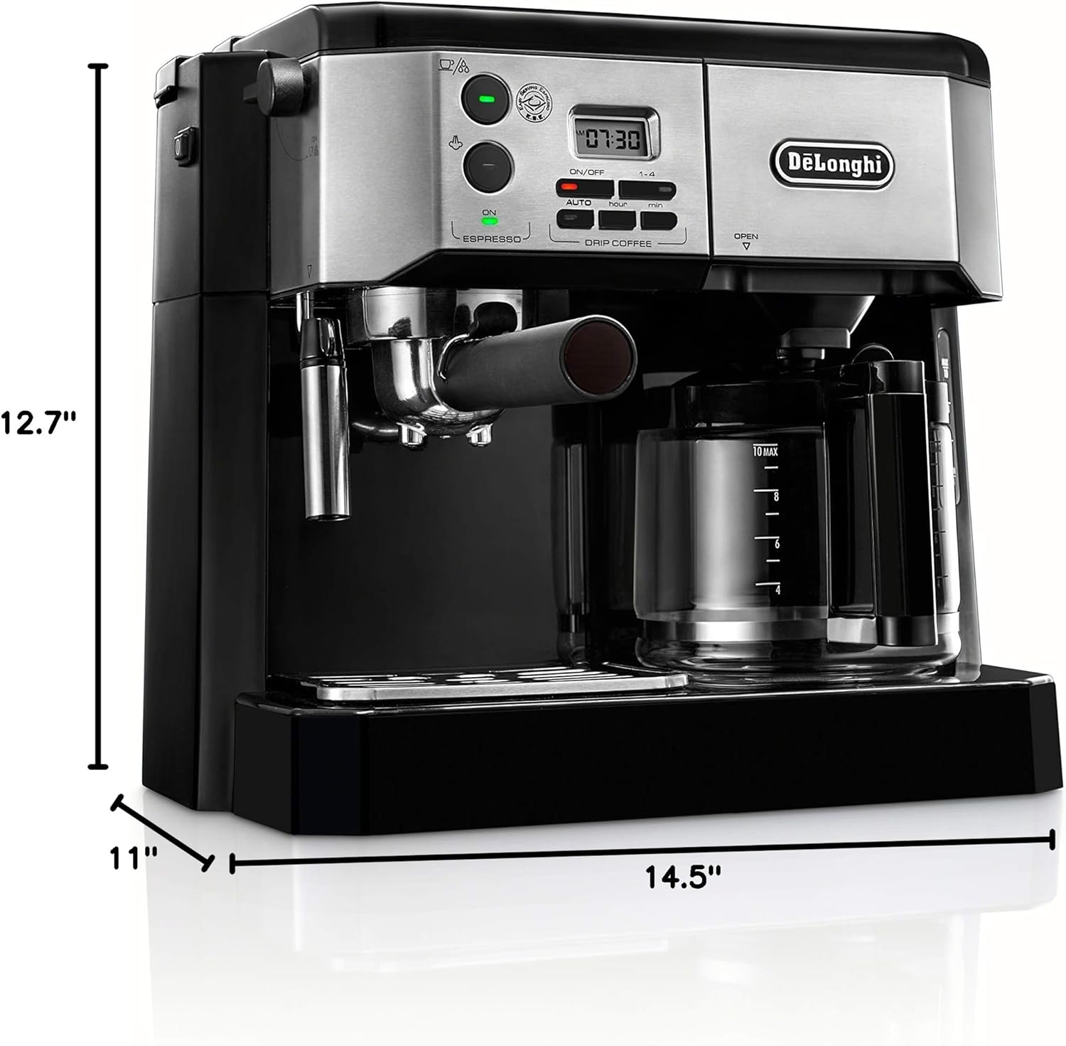 All-in-One Combination Espresso Machine with Milk Frother 10-Cup R3405