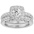 3 Carat Lab Grown Diamond Bridal Set In 14K White Gold L997655