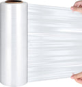 16.5 Inch x 2000 ft 65 Gauges Clear Cling Film PE Shrink Wrap R16189