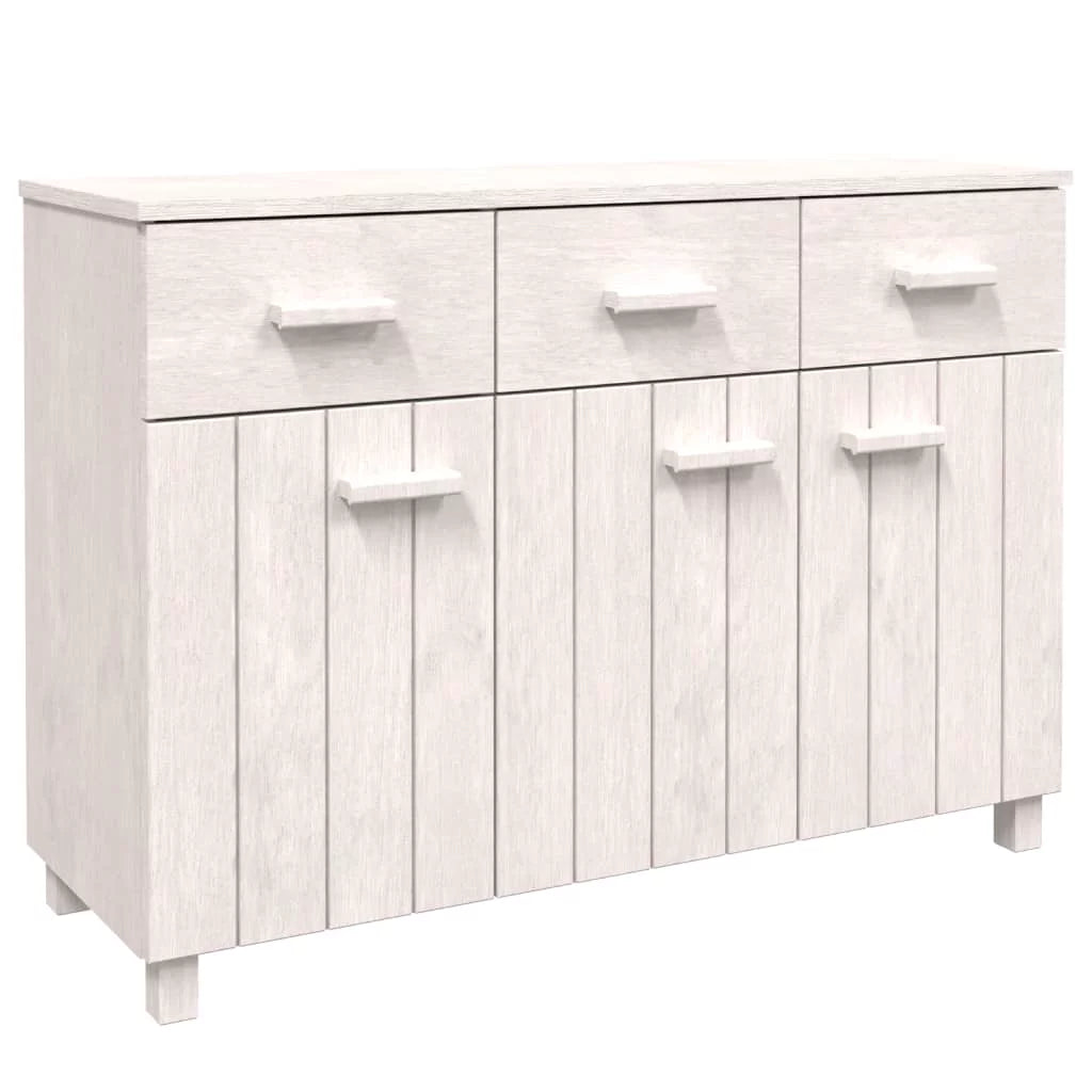 White Solid Wood Pine Sideboard Z16892