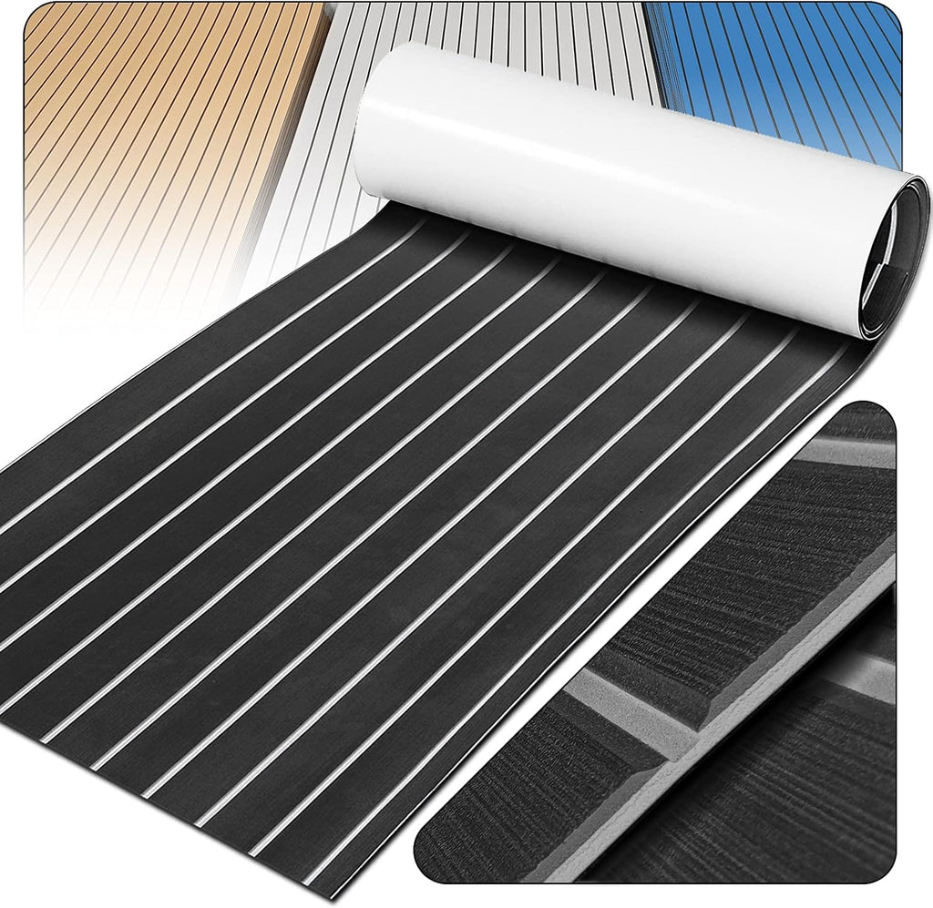 94.5''x35.4'' EVA Faux Teak Decking Sheet Pack of 2 E759639
