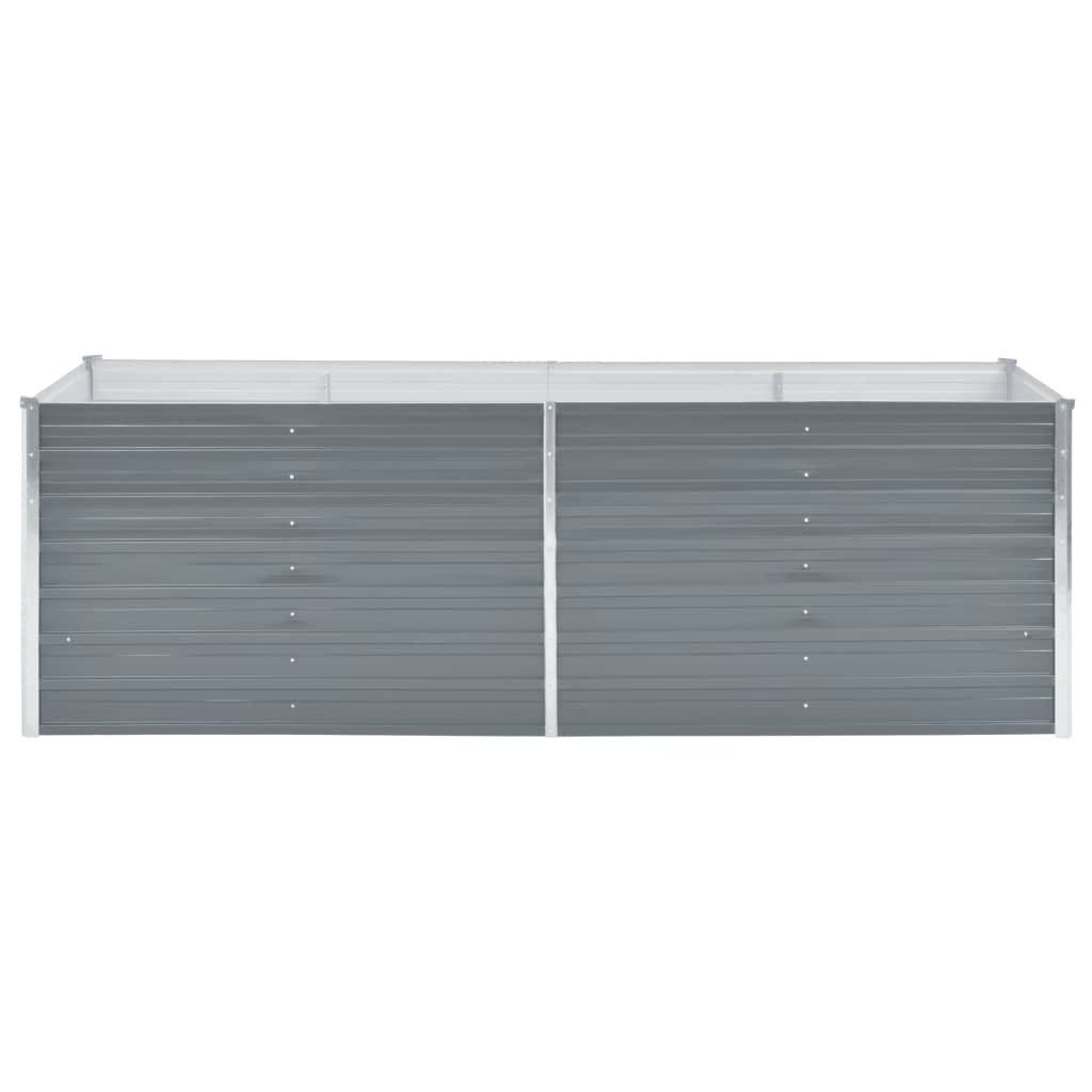 Galvanized Steel Garden Raised Bed Gray A1514