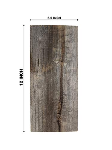 Rustic Weathered Reclaimed Wood Planks (6 planks - 24" long) I40034