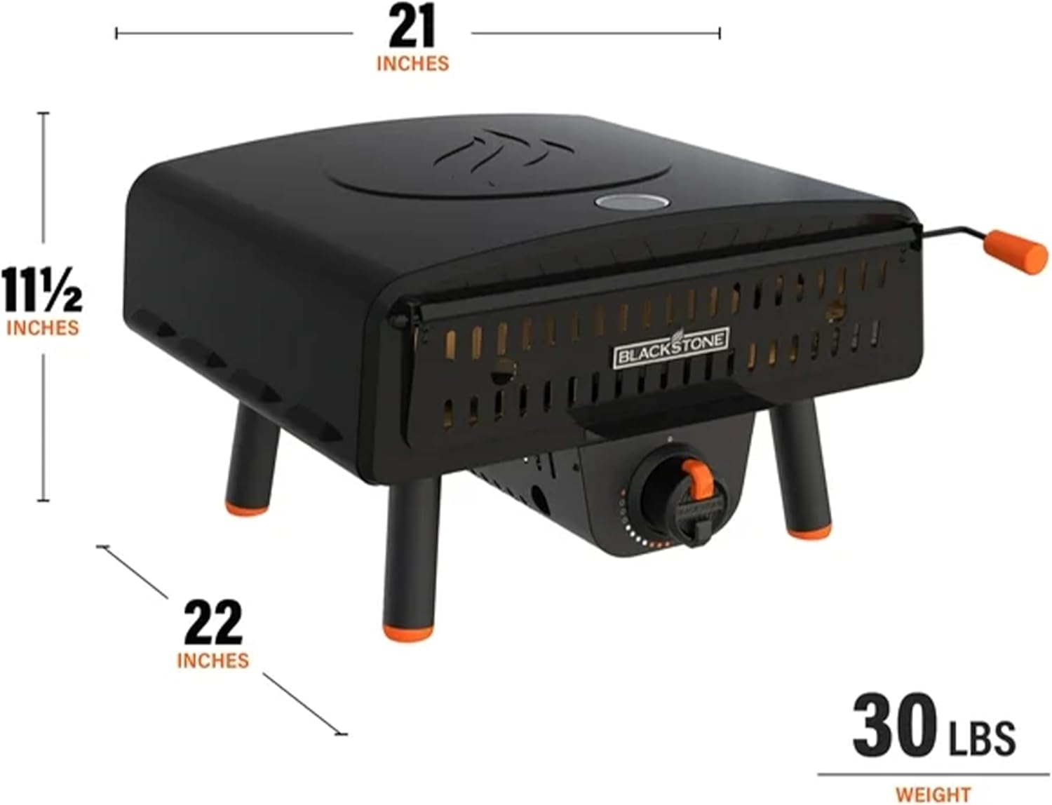 Portable Outdoor Electric Pizza Oven with 13" Rotating Cordierite Stone J80030